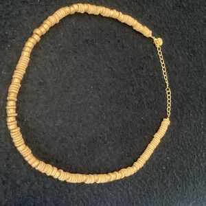 Gold Beaded Choker Necklace - Unbranded